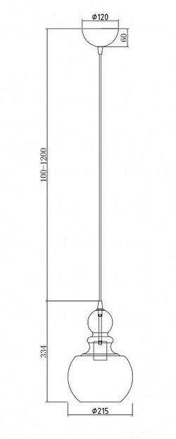 Подвесной светильник Maytoni Tone P003PL-01BZ