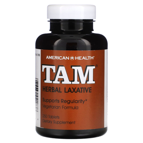 American Health, TAM, растительное слабительное, 250 таблеток