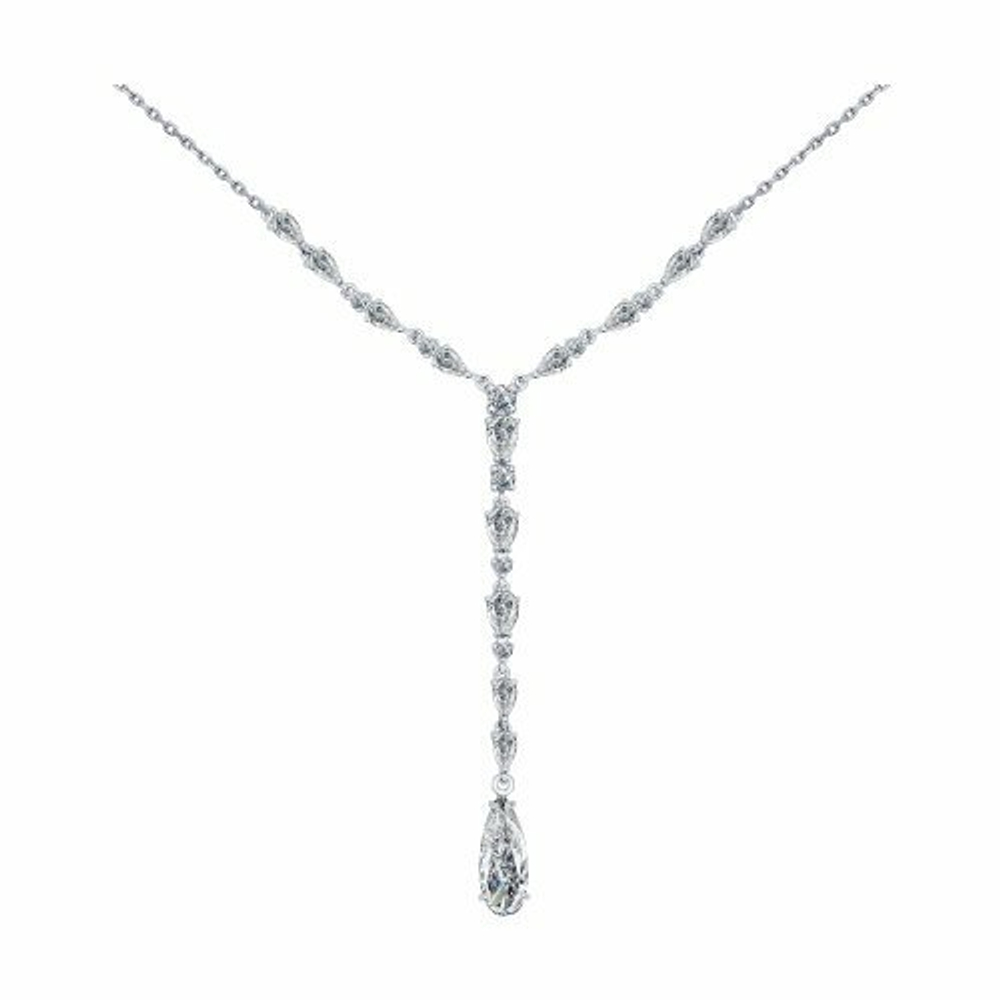 Колье из серебра с фианитами