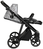 Детская коляска Roan Sol Flowers 3 в 1 с автокреслом Pituso Santiso Pro RSF/5002 Gray/Black