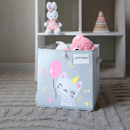 Коробка для игрушек. Котик