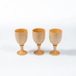 Набор деревянных рюмок (стопок) из дерева сибирский кедр RN5