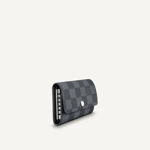 Ключница на 6 ключей Louis Vuitton канва Damier Graphite серый