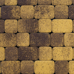 Тротуарная плитка КЛАССИКО - Листопад гранит Янтарь, комплект из 2 видов плит