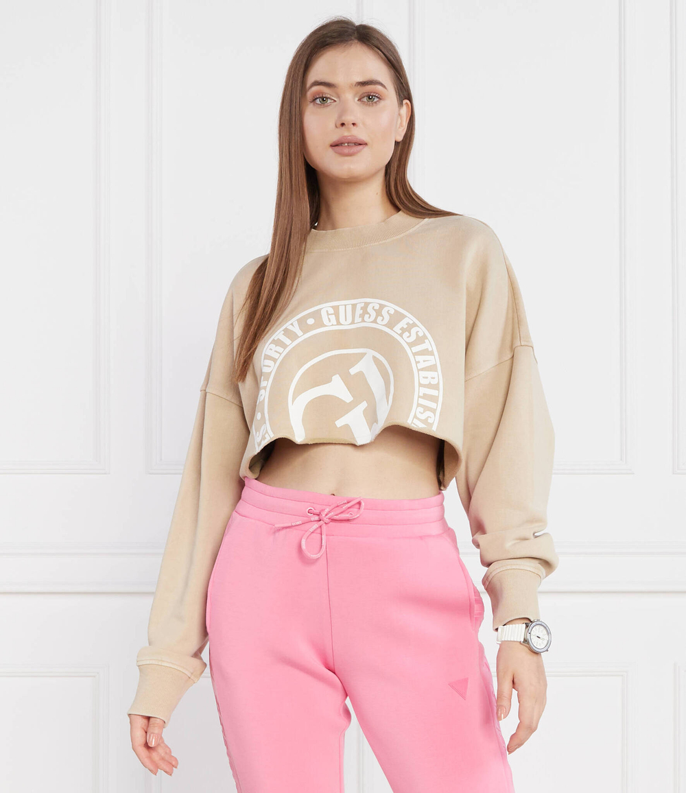 Худи WASHED CN GUESS ACTIVE - бежевый(V3YQ13 K68I0)