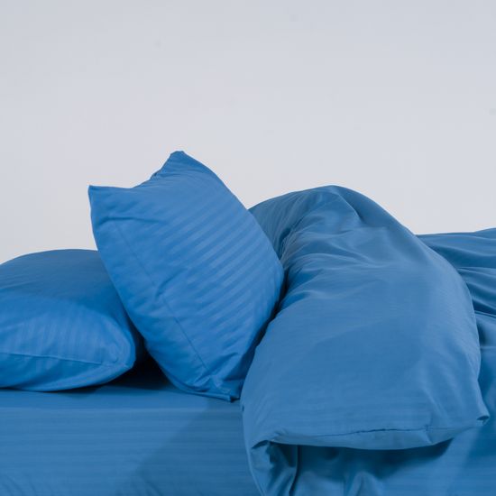 Простыня на резинке Turkuaz, 90x200х30, страйп полисатин HOMY