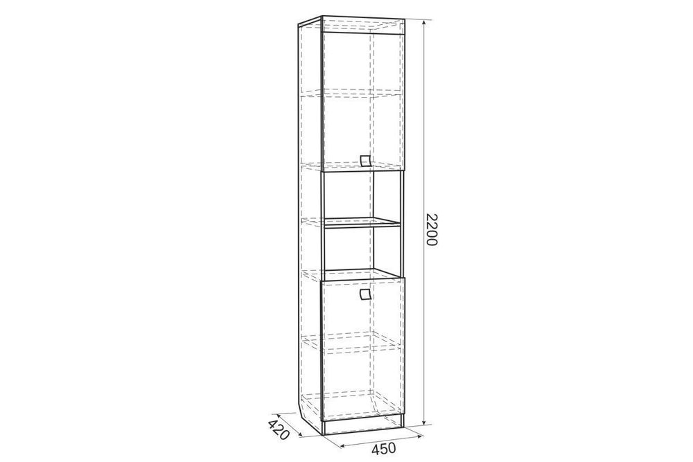 Детская "Энерджи" №1 (дуб сонома/белый), Мебельсон