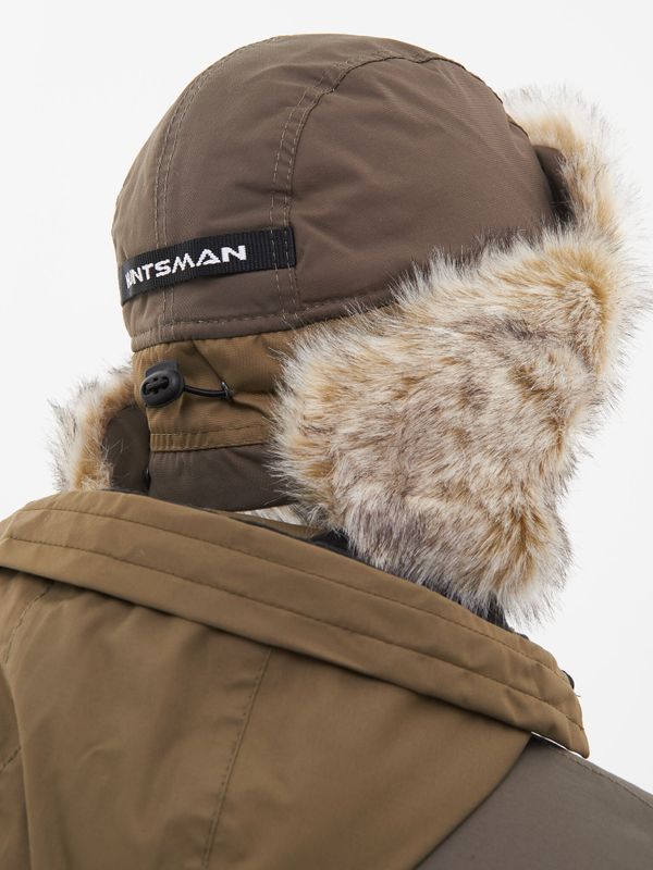Шапка ушанка зимняя Yukon Ice ткань Breathable цвет Хаки