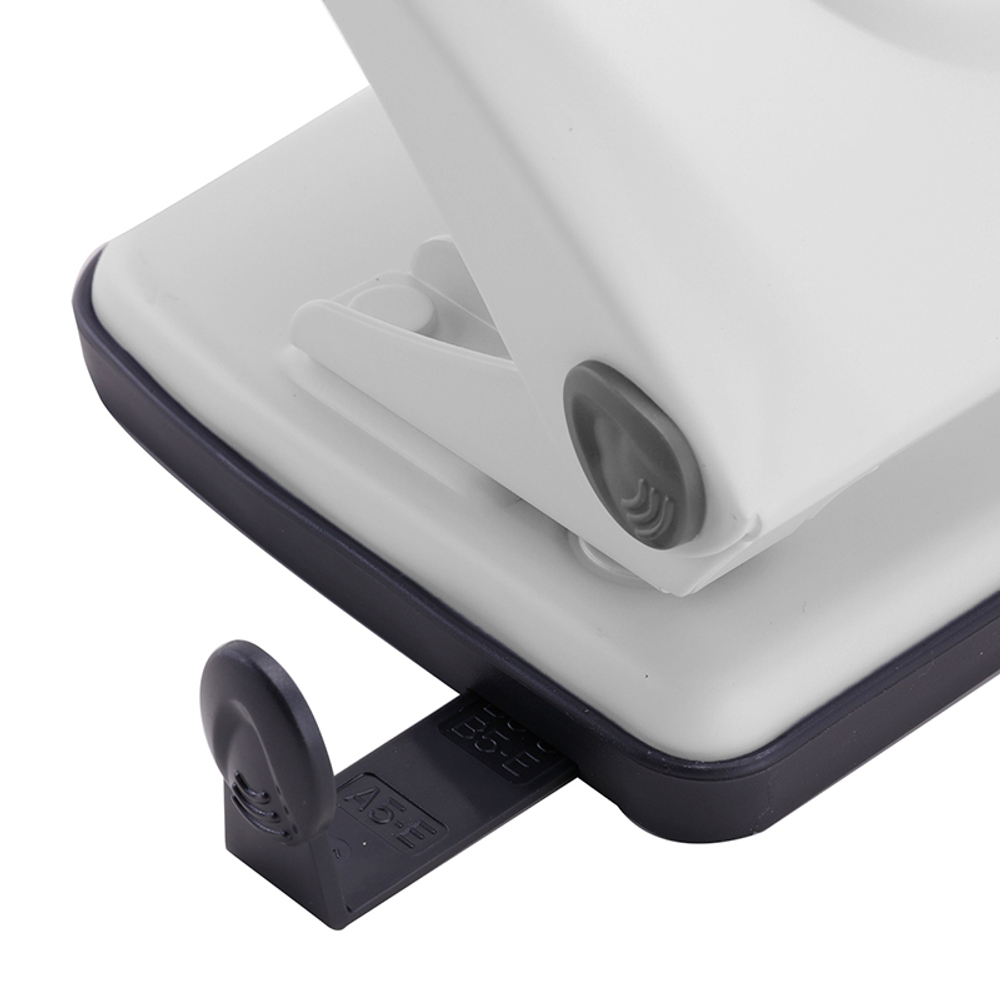 Дырокол DELI "PRO", до 20 листов, металлический корпус