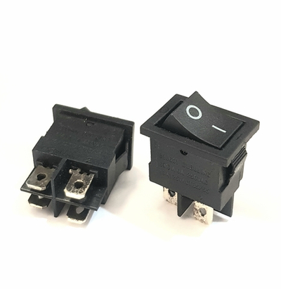 Кнопка переключатель клавишный ON-OFF 250В 6A 4-контактный 2-позиционный