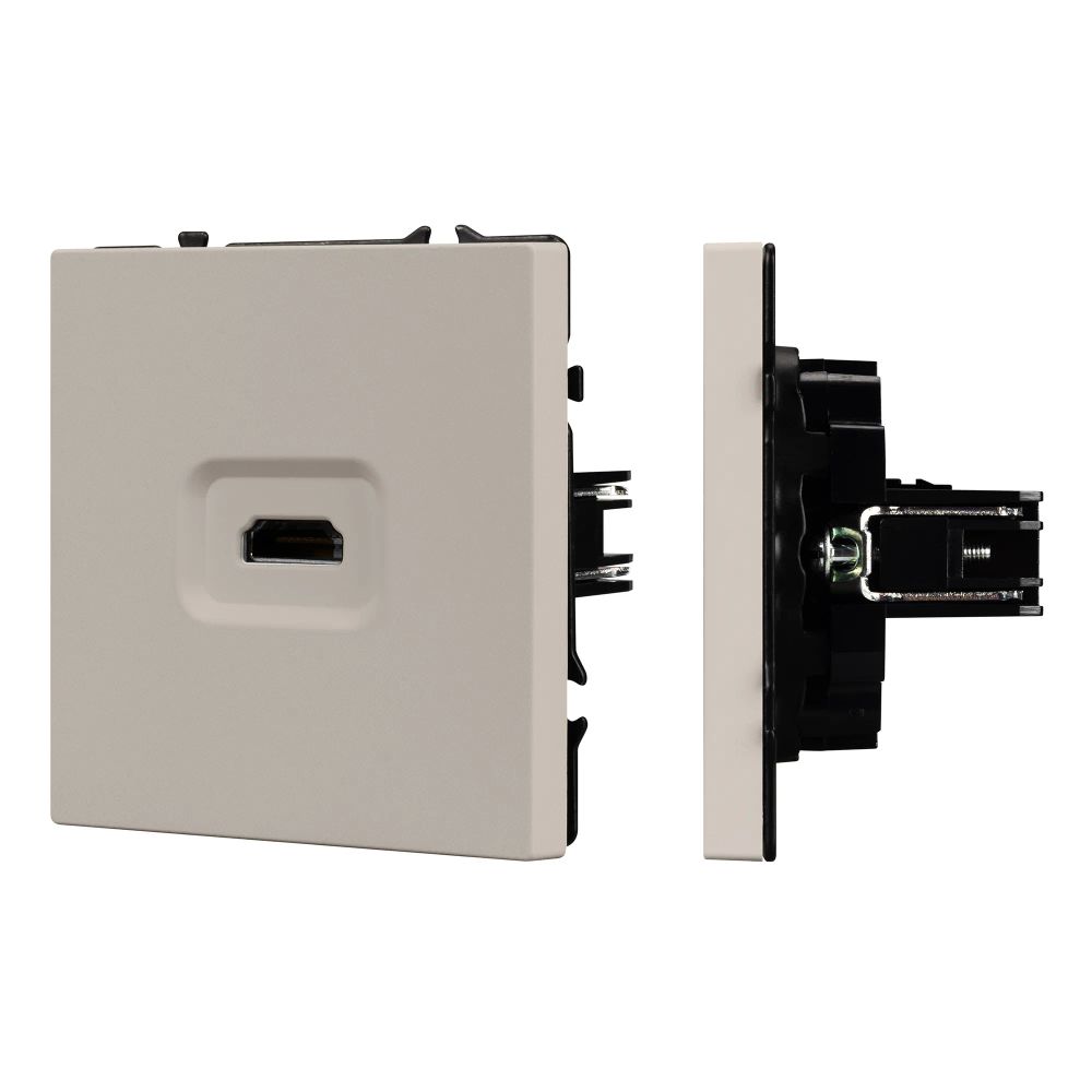 Механизм HDMI розетки SCT-NOBE-MHD1-SFPL-CA (Arlight, Кашемир) 061842