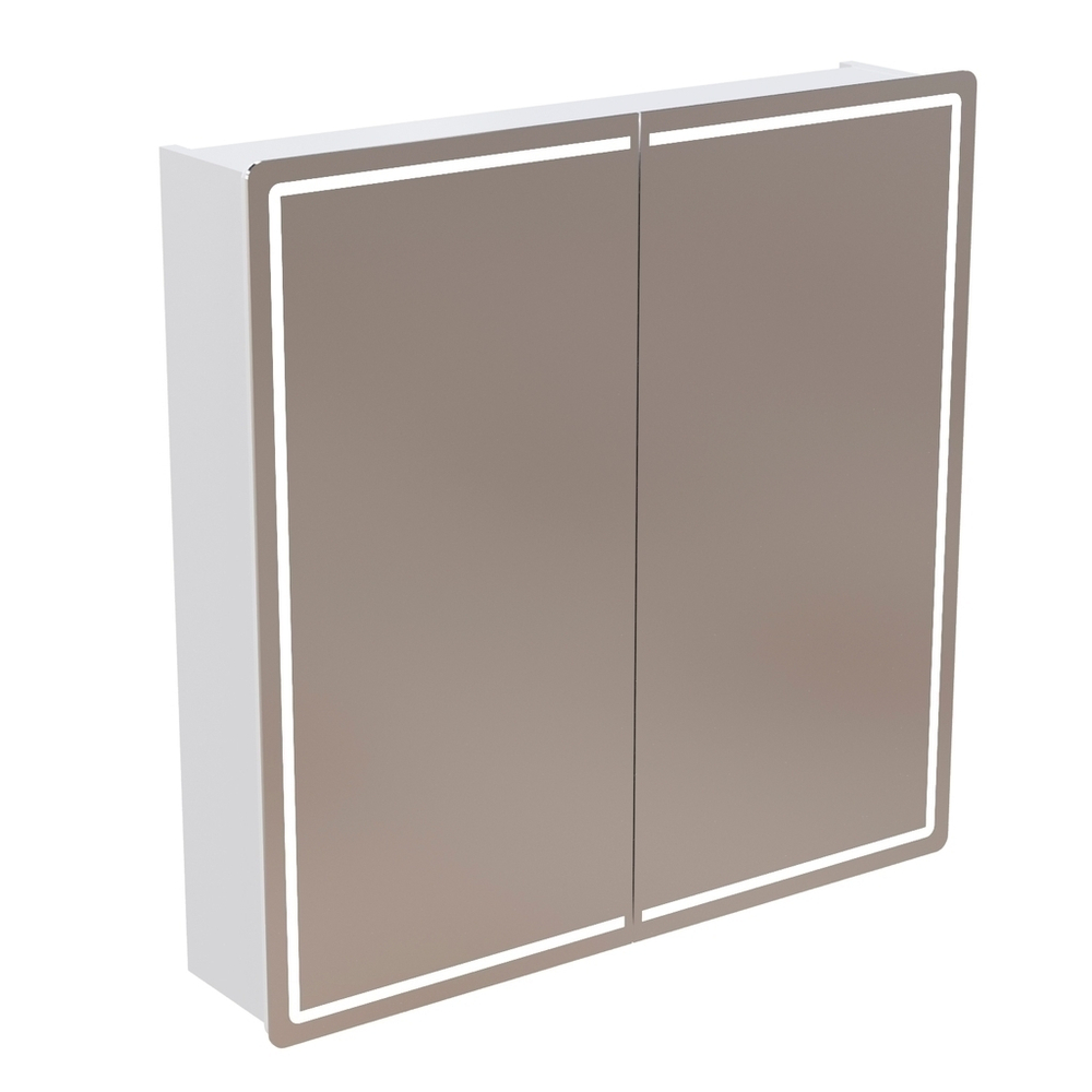 Зеркальный шкаф "ВЕКТОР" 800*800 (ШВ) универсальный, бесконтактный сенсор, светодиодная подсветка