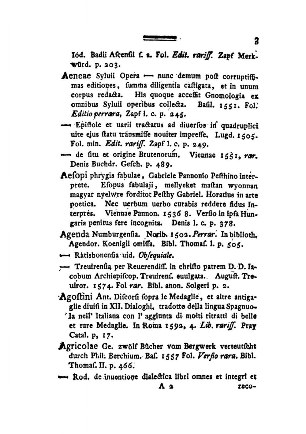 Bibliotheea Librorum Rariorum. Universalis Supplementorum. Volumen III | Georg Andreas Will