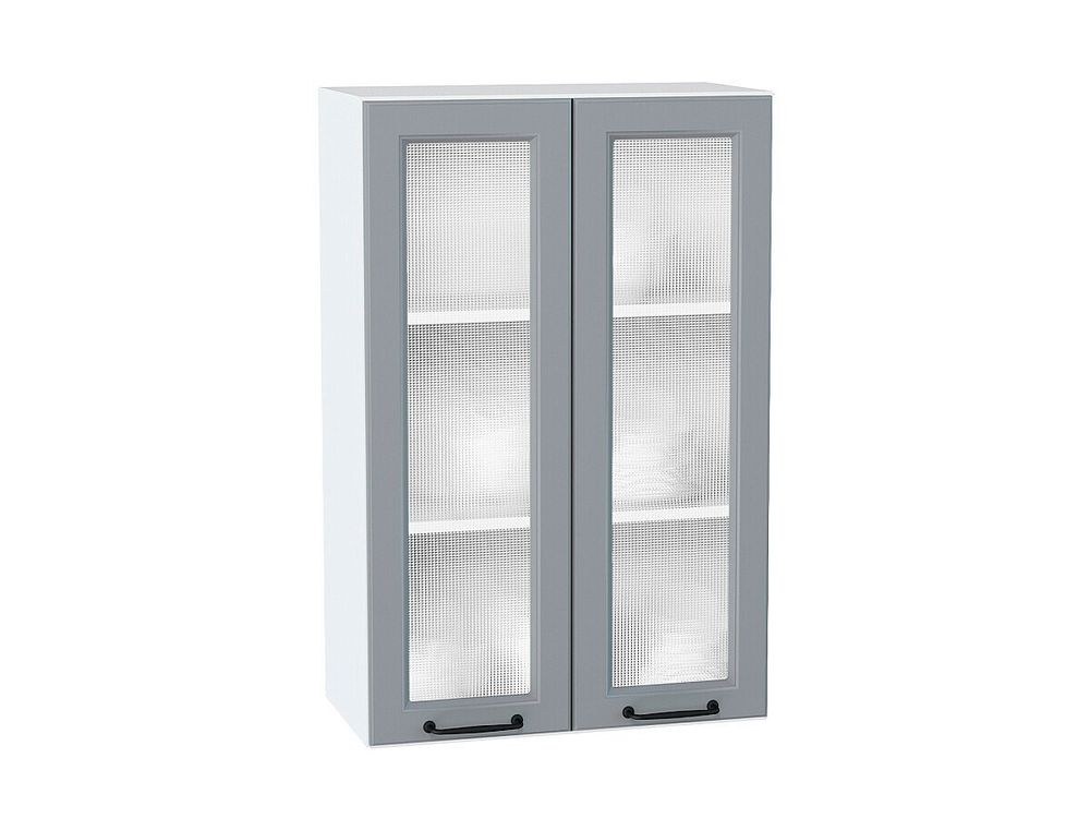 Шкаф верхний с 2-мя остекленными дверцами Ницца