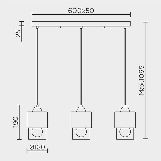 Подвесной светильник MODEMODERN MD.0650.3