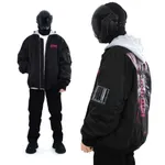 Купить Бомбер Heartz Double Barreled Oversized Embroidered Hooded Черный Бомбер Heartz Double Barreled Oversized Embroidered Hooded Черный