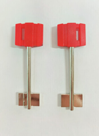 Заготовка сувальдного ключа 13561 БОРДЕР-3 /BORDER BRD 3 красный 89х13.8х22х5 КИТ.