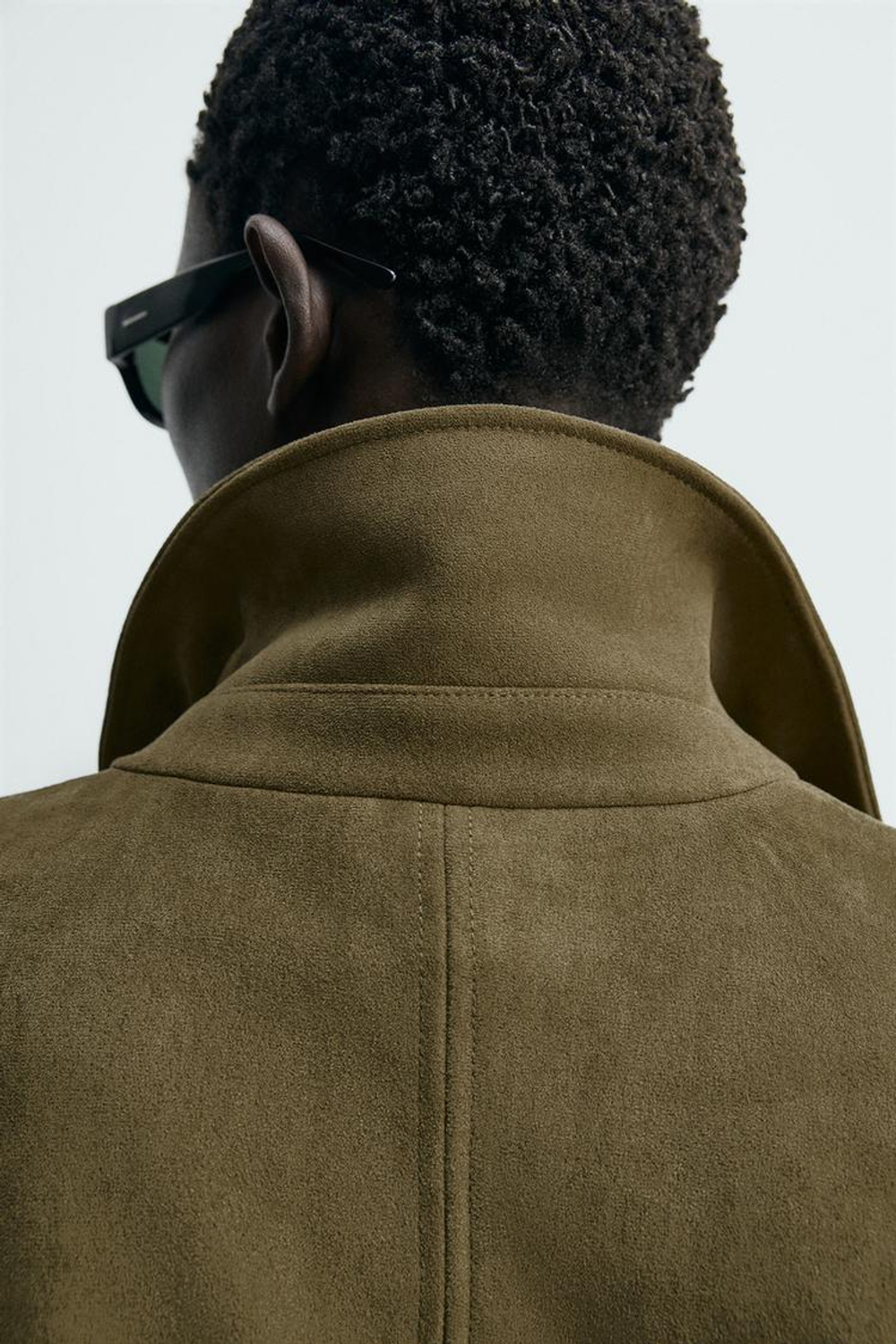 ZARA УКОРОЧЕННАЯ КУРТКА ИЗ ИСКУССТВЕННОЙ ЗАМШИ, СВЕТЛО-БЕЖЕВЫЙ