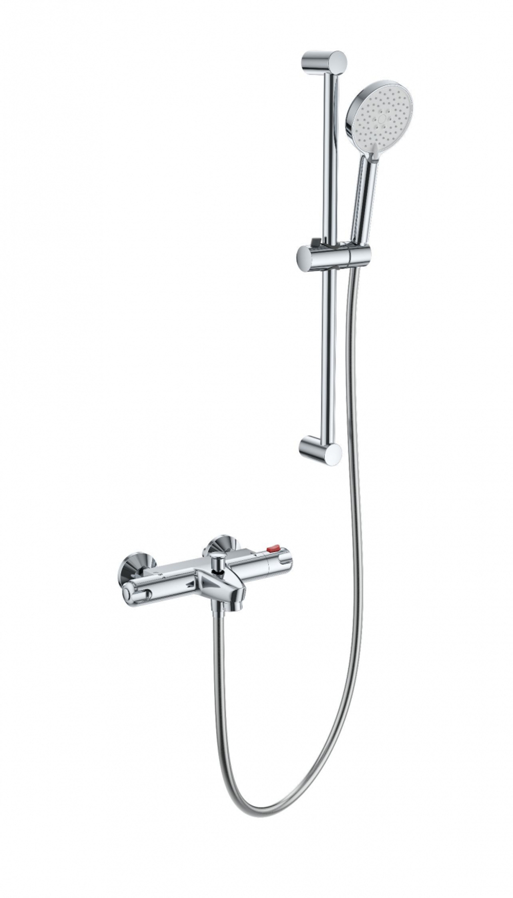 Смеситель для ванны с душевым гарнитуром и термостатом WONZON & WOGHAND, Хром (WW-C2001-A-CR)