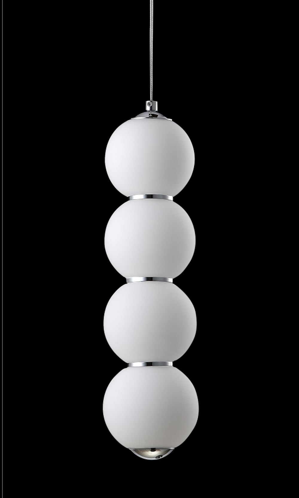 Подвесной светодиодный светильник Crystal Lux DESI SP4 CHROME/WHITE