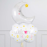 G Шар фигура Месяц на облаке 42"/106 см 1шт (БГ-51)