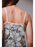 Ночная сорочка с кружевом на бретельках