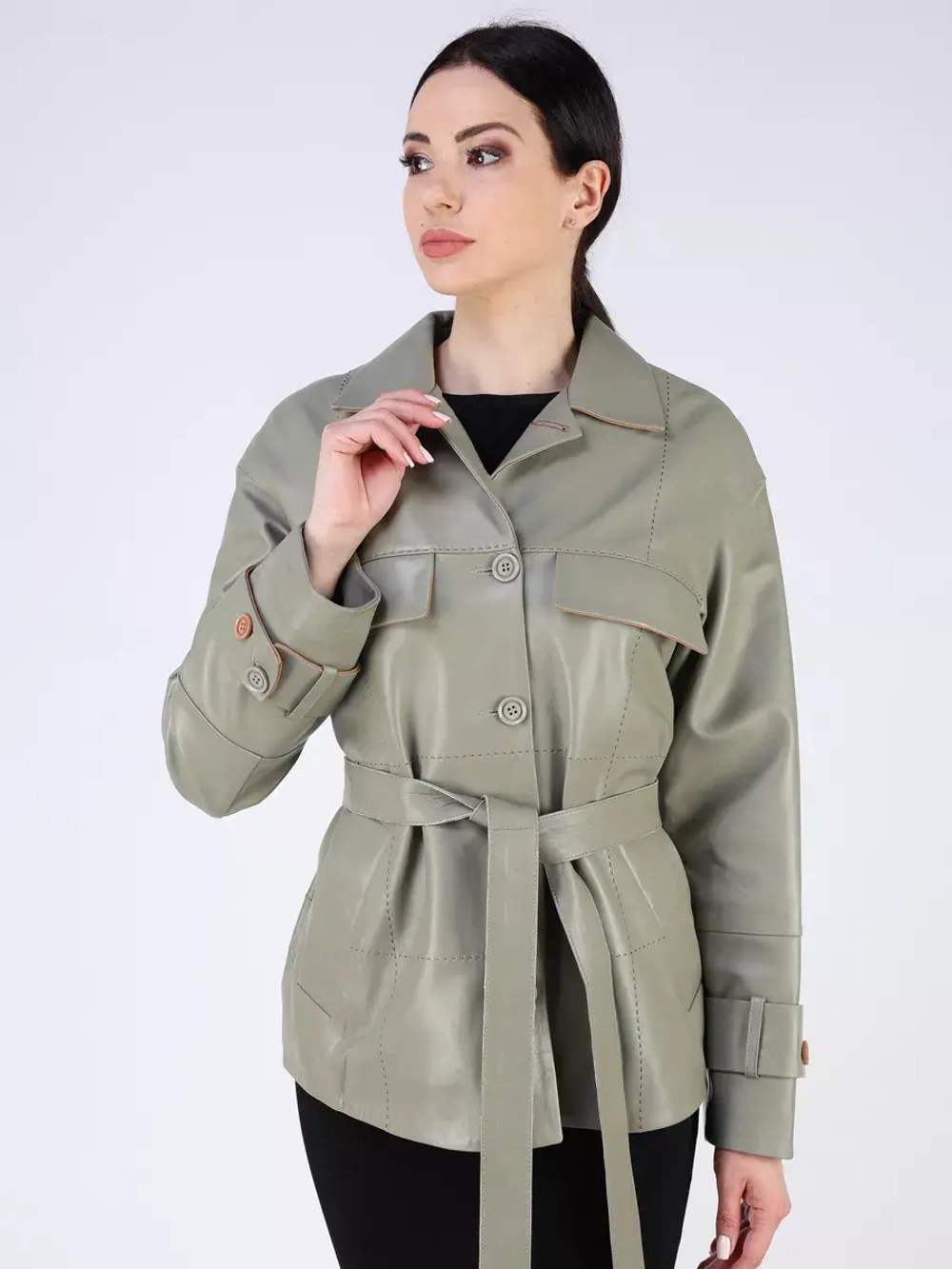 Кожаная куртка демисезонная Турция