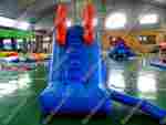 Надувная водная горка с бассейном «Пляжная», 8,5*3*3 м, на поддуве