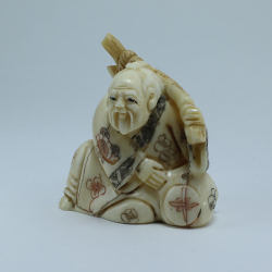 Эксклюзивная нэцкэ Монах с тыквой горлянкой