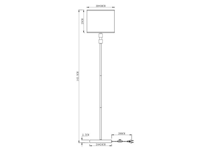 Торшер Arte Lamp North A5896PN-1PB