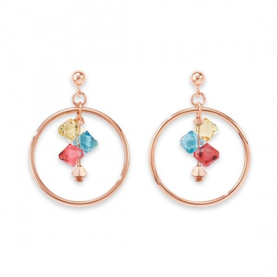Серьги Coeur de Lion Multicolour Pastel 5002/21-1522 цвет мультиколор, золотой