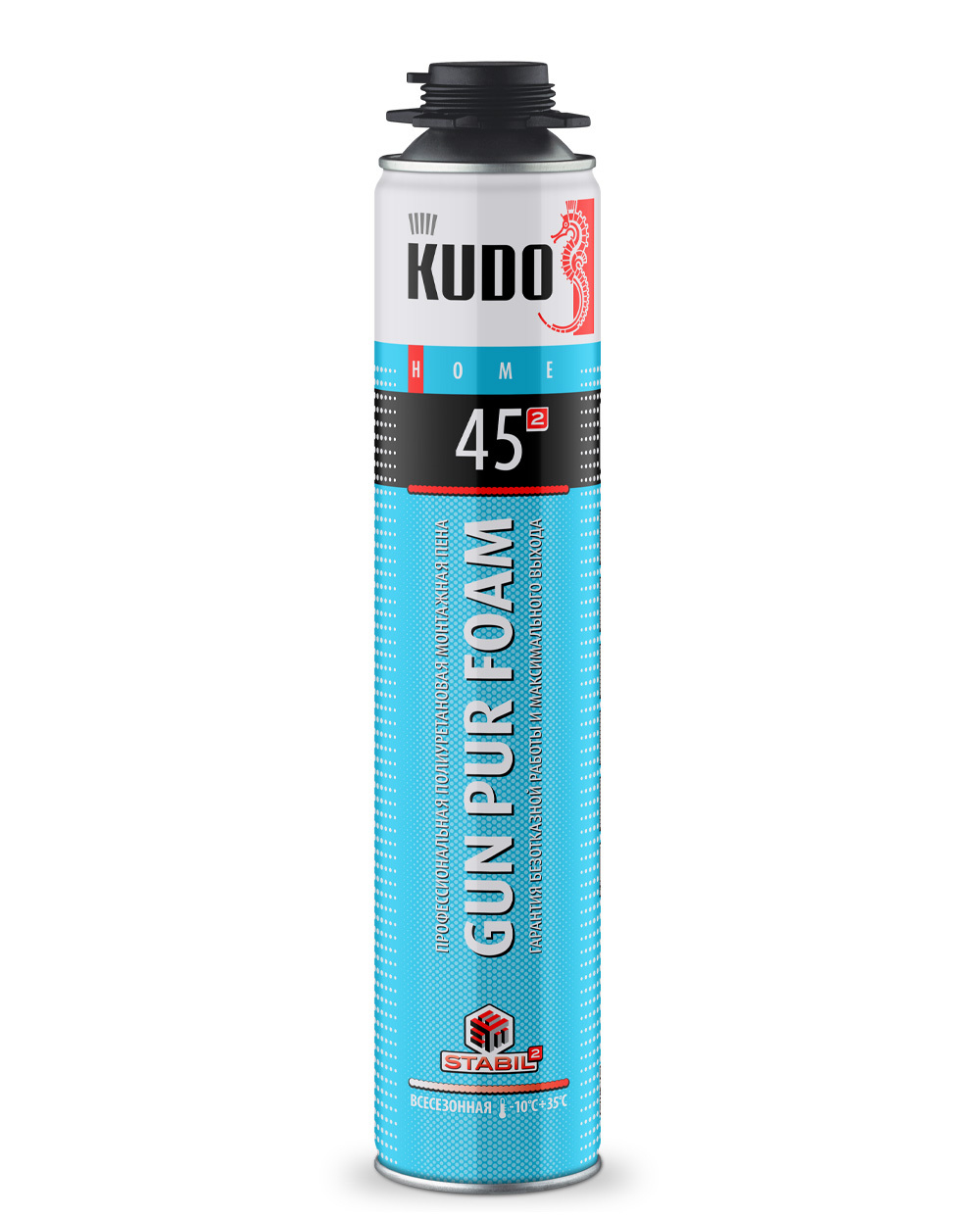 Пена полиуретановая монтажная профессиональная всесезонная KUDO HOME 45