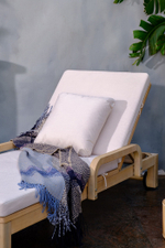 Шезлонг из акации Joygarden РИМИНИ, натуральный тик, ваниль