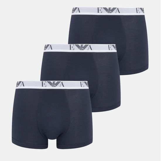 Набор мужских трусов боксеров 3в1 темно-синие Emporio Armani EM000259_AF14131