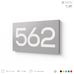 Номер на дверь 562, табличка на дверь для офиса, квартиры, кабинета, аудитории, склада, серая 120х70 мм, Айдентика Технолоджи