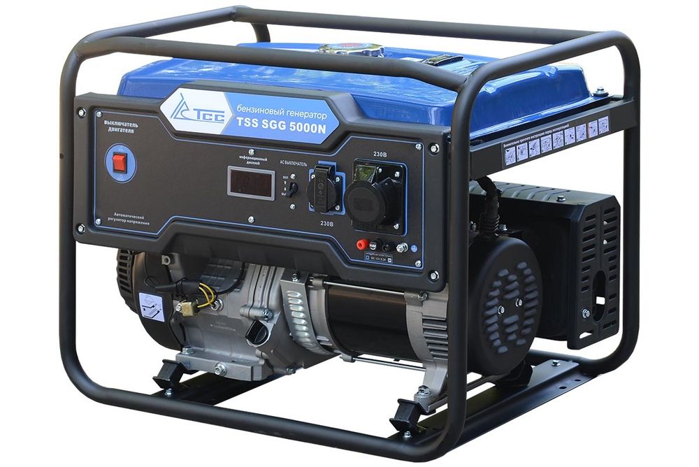 Бензогенератор TSS SGG 5000N - [5 кВт / 21.7 А] руч. старт