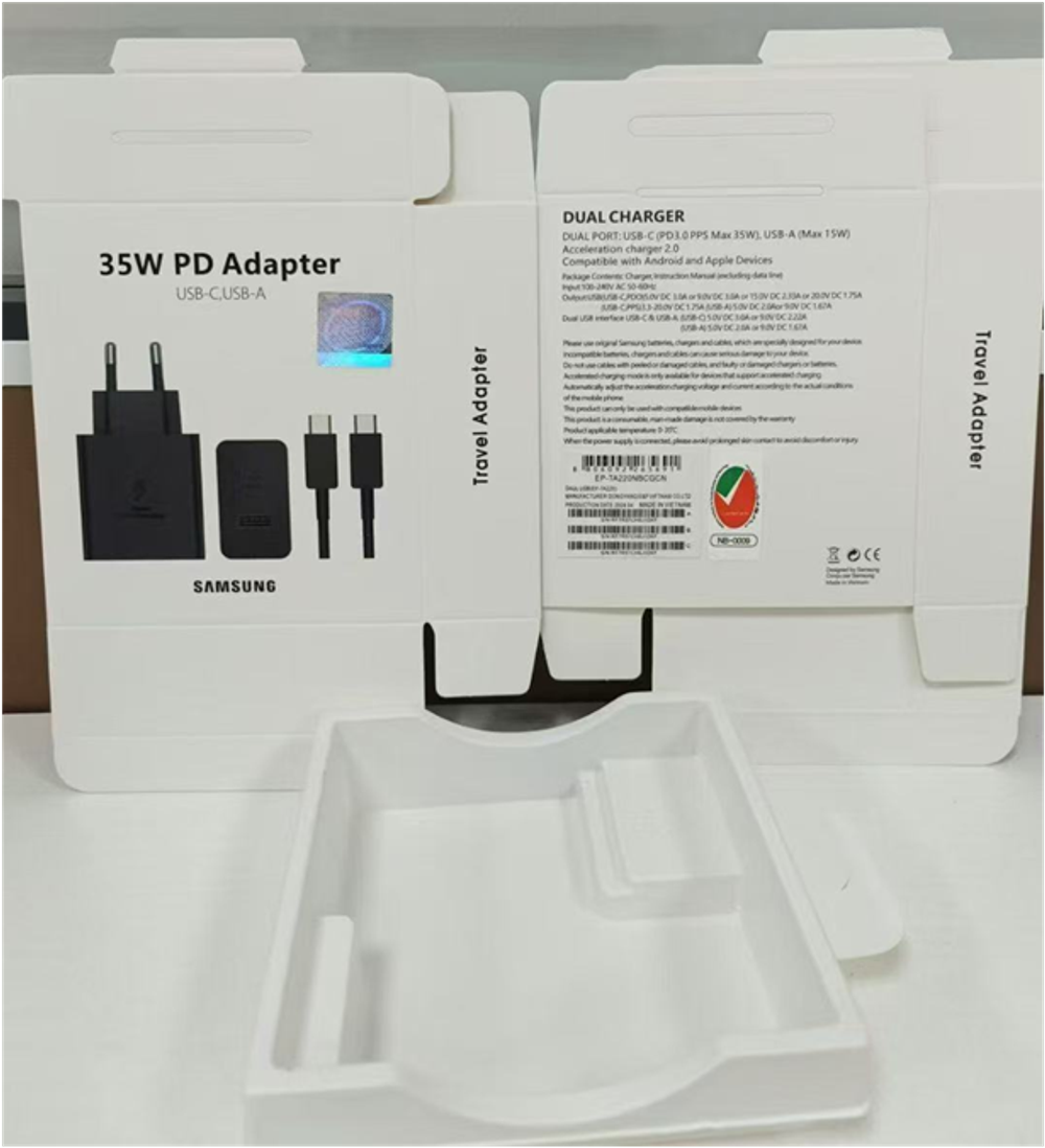 Samsung Original Power Adapter 35W PD +Cable USB-C to USB-A(EP-TA220)