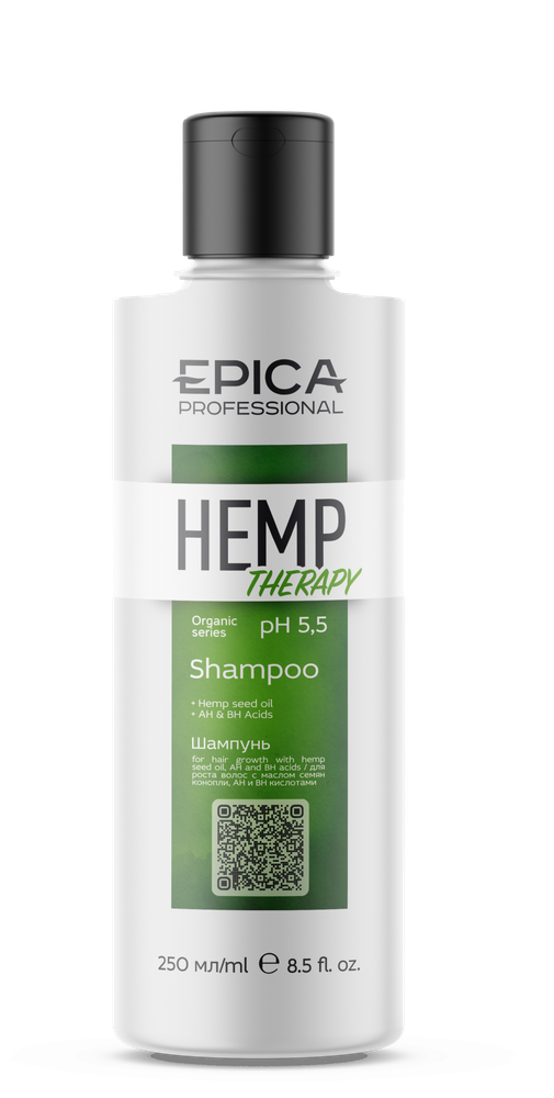 Шампунь EPICA Professional Hemp therapy ORGANIC для роста волос 250мл