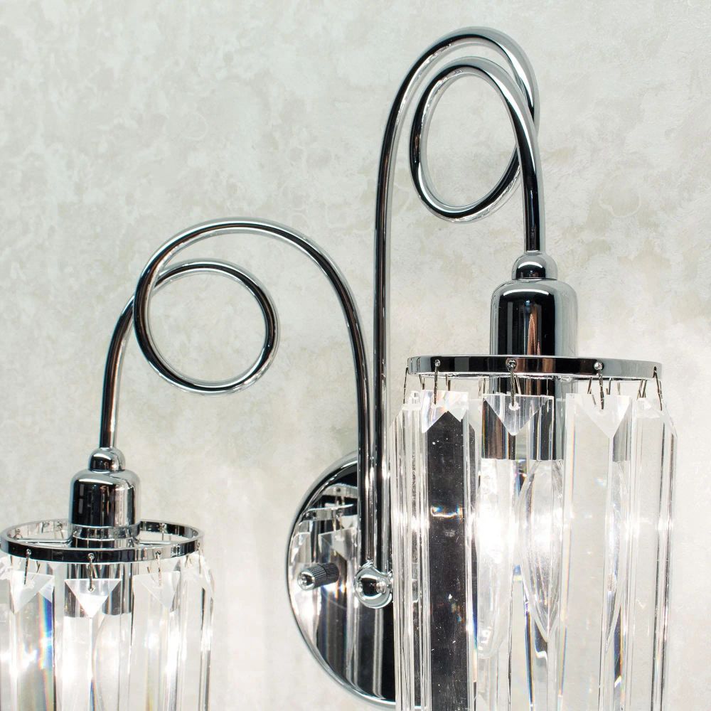 Citilux Синди CL330321 Бра хрустальное с выключателем Хром