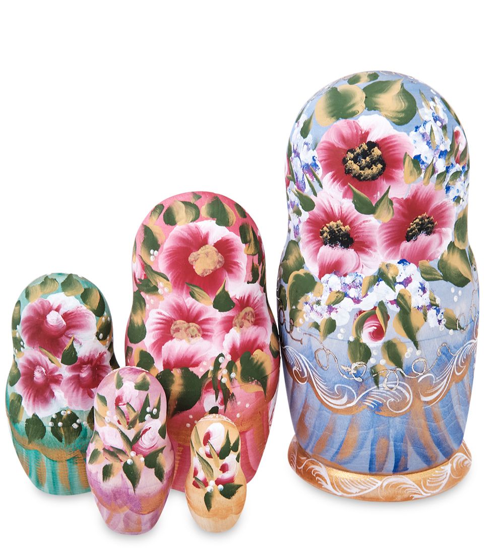Народные промыслы МР-44/ 2-D Матрешка 5м «Василина с балалайкой»