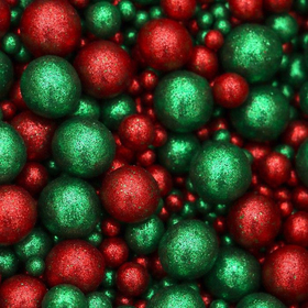 Шарики кранч БЛЕСК красно-зеленый микс 50 гр.