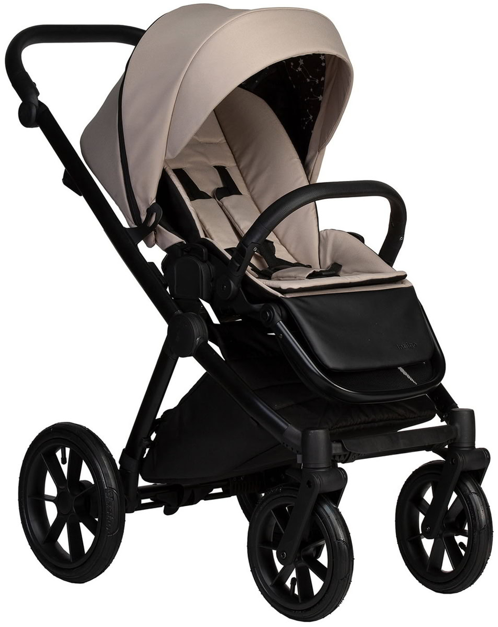 Детская коляска Indigo Solio 3 в 1 с автокреслом Avionaut Cosmo Beige So02 св.бежевый