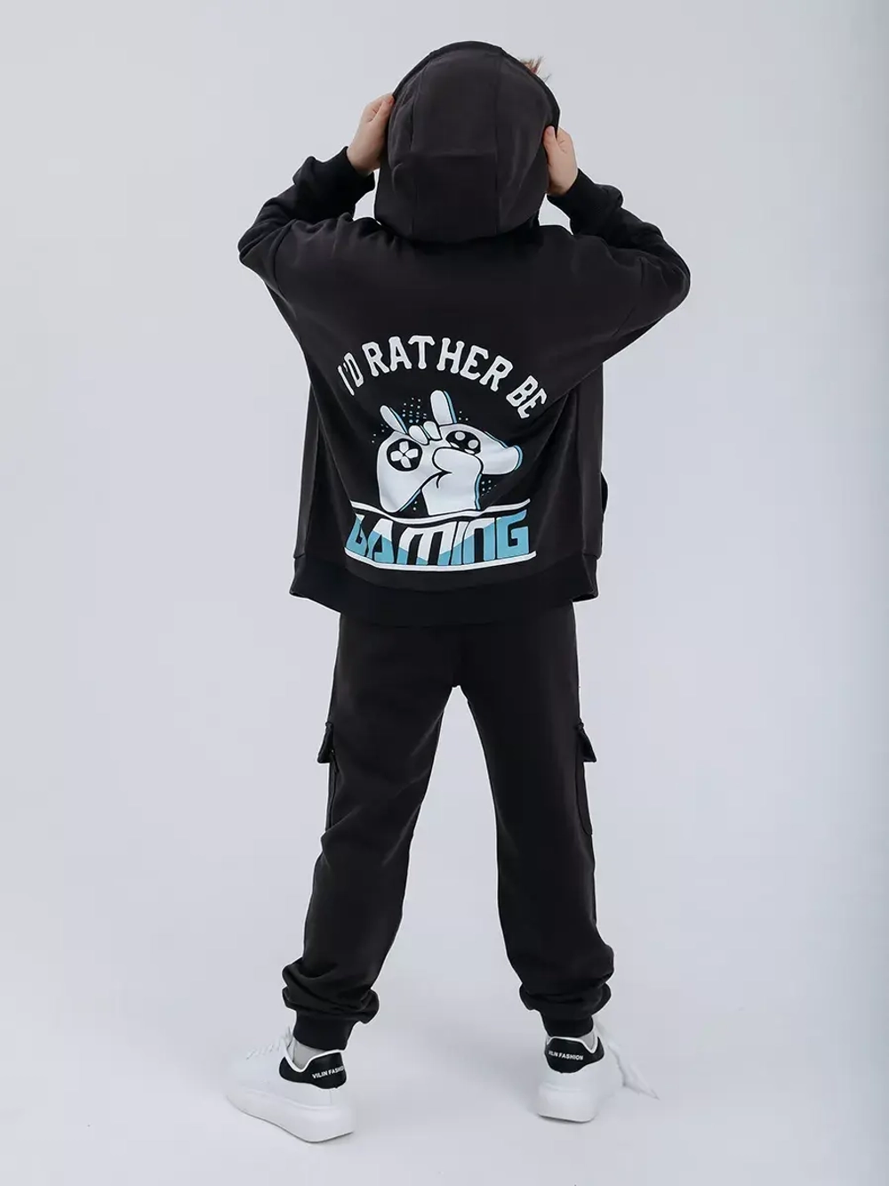 Костюм для мальчика в школу, худи и брюки