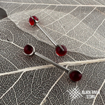 Ball 3-Prongs 3мм/4мм Garnet