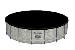 Каркасный бассейн Bestway Steel Pro MAX 549х122 см + фильтр-насос 5678 л/ч, лестница, тент (5618Y BW)