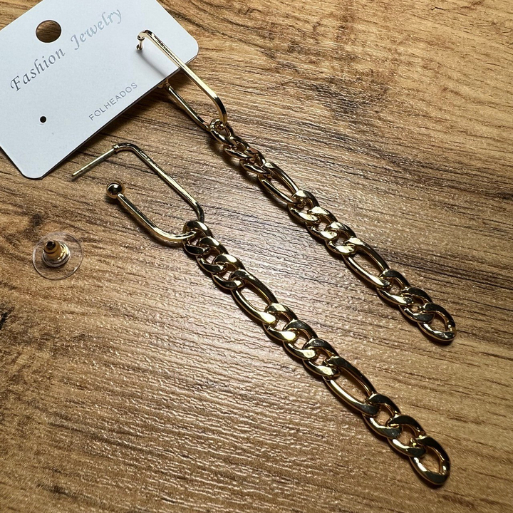 Серьги "Цепи" застежка узелок 11 звеньев ассорти плетение панцирное металл золотистый розовый 9,5 см