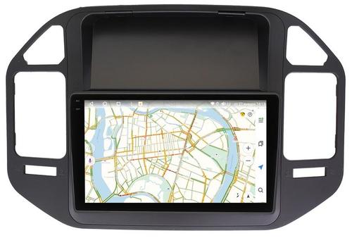 Магнитола для Mitsubishi Pajero 3, Montero 3 1999-2006 (рамка черная) - Vaycar VA47-1019-2K на Android 13, Быстрая, 2K QLED, CarPlay, 4G SIM-слот
