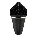 Черный вибратор-спиннер 10,5см Satisfyer Sweet Treat