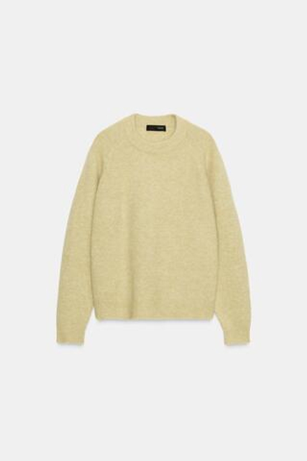 ZARA СВИТЕР ИЗ ШЕРСТИ И АЛЬПАКИ, СВЕТЛО-ЗЕЛЕНЫЙ