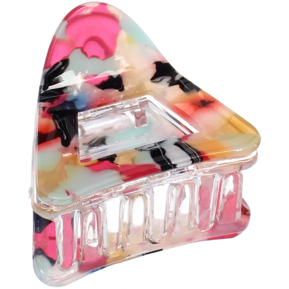 Заколка - краб для волос «AKS-EMPIRE», конус, цвет микс 6 цветов,3,5*3,5см